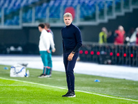 Marco Baroni head coach of SS Lazio gestures during the Serie A Enilive match between SS Lazio and Cagliari Calcio at Stadio Olimpico on Nov...