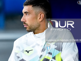 Mattia Zaccagni of SS Lazio looks on during the Serie A Enilive match between SS Lazio and Cagliari Calcio at Stadio Olimpico on November 4,...