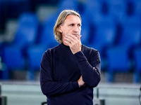 Davide Nicola head coach of Cagliari Calcio looks on during the Serie A Enilive match between SS Lazio and Cagliari Calcio at Stadio Olimpic...