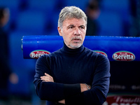 Marco Baroni head coach of SS Lazio looks on during the Serie A Enilive match between SS Lazio and Cagliari Calcio at Stadio Olimpico on Nov...