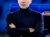 Marco Baroni head coach of SS Lazio looks on during the Serie A Enilive match between SS Lazio and Cagliari Calcio at Stadio Olimpico on Nov...