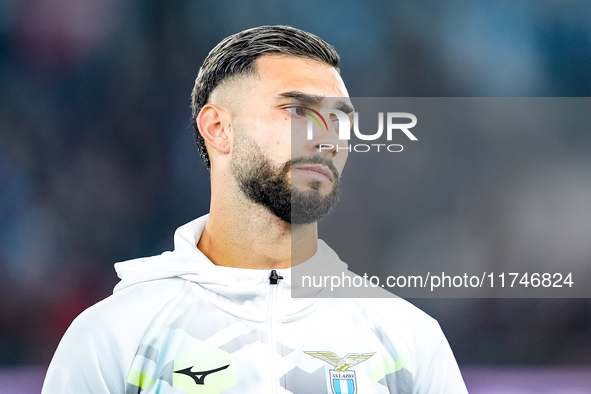 Taty Castellanos of SS Lazio looks on during the Serie A Enilive match between SS Lazio and Cagliari Calcio at Stadio Olimpico on November 4...