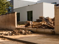 Debris on the outskirts of Valencia, Spain, on november 06, 2024, results from the Dana a week ago. (