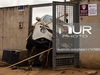 Debris on the outskirts of Valencia, Spain, on november 06, 2024, results from the Dana a week ago. (