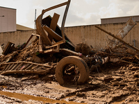 Debris on the outskirts of Valencia, Spain, on november 06, 2024, results from the Dana a week ago. (