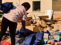 Debris on the outskirts of Valencia, Spain, on november 06, 2024, results from the Dana a week ago. (