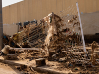 Debris on the outskirts of Valencia, Spain, on november 06, 2024, results from the Dana a week ago. (