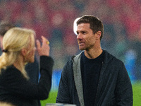 Bayer Leverkusen Head Coach Xabi Alonso is present during the UEFA Champions League 2024/25 League Phase MD4 match between Liverpool and Bay...