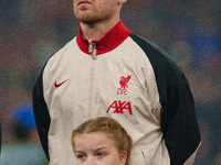 Alexis Mac Allister of Liverpool plays during the UEFA Champions League 2024/25 League Phase MD4 match between Liverpool and Bayer Leverkuse...