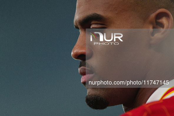 Trent Alexander-Arnold of Liverpool plays during the UEFA Champions League 2024/25 League Phase MD4 match between Liverpool and Bayer Leverk...