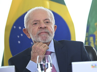 Brazil's President Luiz Inacio Lula da Silva attends the sanctioning of a bill at the Planalto Palace in Brasilia, Brazil, on November 6, 20...