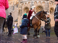 Thousands of children participate in the Martin parade in Bonn, Germany, on November 6, 2024. (