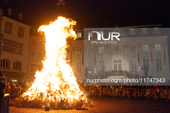 Thousands of children participate in the Martin parade in Bonn, Germany, on November 6, 2024. 