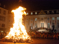 Thousands of children participate in the Martin parade in Bonn, Germany, on November 6, 2024. (