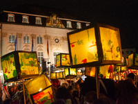 Thousands of children participate in the Martin parade in Bonn, Germany, on November 6, 2024. (