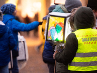 Thousands of children participate in the Martin parade in Bonn, Germany, on November 6, 2024. (