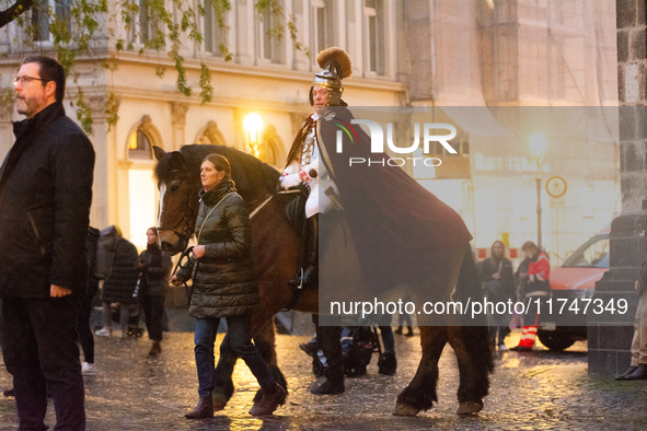 Thousands of children participate in the Martin parade in Bonn, Germany, on November 6, 2024. 