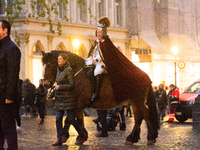 Thousands of children participate in the Martin parade in Bonn, Germany, on November 6, 2024. (