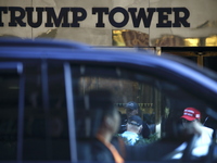 General dress outside Trump Tower in Manhattan, New York, United States, on November 6, 2024. Several Secret Service agents and police offic...