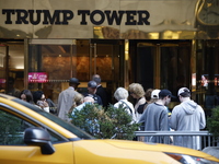 General dress outside Trump Tower in Manhattan, New York, United States, on November 6, 2024. Several Secret Service agents and police offic...