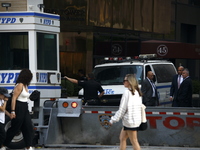 General dress outside Trump Tower in Manhattan, New York, United States, on November 6, 2024. Several Secret Service agents and police offic...