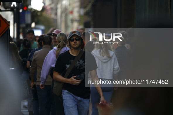 General dress outside Trump Tower in Manhattan, New York, United States, on November 6, 2024. Several Secret Service agents and police offic...