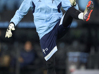 Vicente Guaita of RC Celta de Vigo warms up before the La Liga EA Sports match between RC Celta de Vigo and Getafe CF at Estadio Abanca Bala...