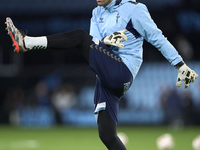 Vicente Guaita of RC Celta de Vigo warms up before the La Liga EA Sports match between RC Celta de Vigo and Getafe CF at Estadio Abanca Bala...