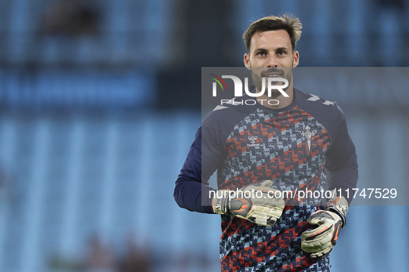 Marc Vidal of RC Celta de Vigo warms up before the La Liga EA Sports match between RC Celta de Vigo and Getafe CF at Estadio Abanca Balaidos...