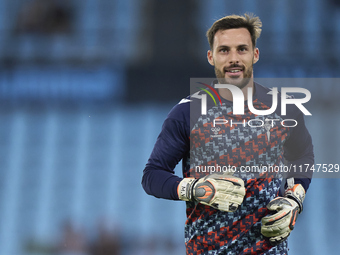 Marc Vidal of RC Celta de Vigo warms up before the La Liga EA Sports match between RC Celta de Vigo and Getafe CF at Estadio Abanca Balaidos...