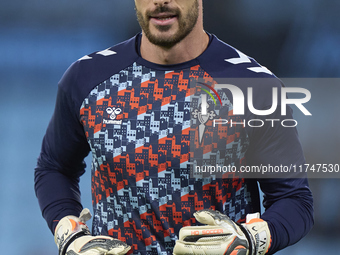 Marc Vidal of RC Celta de Vigo warms up before the La Liga EA Sports match between RC Celta de Vigo and Getafe CF at Estadio Abanca Balaidos...