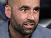 Claudio Giraldez, Head Coach of RC Celta de Vigo, looks on before the La Liga EA Sports match between RC Celta de Vigo and Getafe CF at Esta...