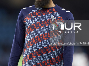 Borja Iglesias of RC Celta de Vigo looks on during the warm-up prior to the La Liga EA Sports match between RC Celta de Vigo and Getafe CF a...