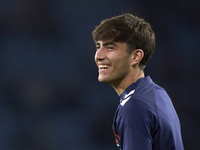 Javi Rodriguez of RC Celta de Vigo looks on during the warm-up prior to the La Liga EA Sports match between RC Celta de Vigo and Getafe CF a...