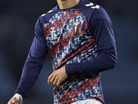 Javi Rodriguez of RC Celta de Vigo looks on during the warm-up prior to the La Liga EA Sports match between RC Celta de Vigo and Getafe CF a...