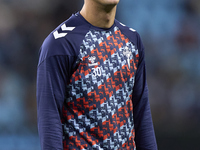 Hugo Alvarez of RC Celta de Vigo looks on during the warm-up prior to the La Liga EA Sports match between RC Celta de Vigo and Getafe CF at...