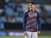 Franco Cervi of RC Celta de Vigo looks on during the warm-up prior to the La Liga EA Sports match between RC Celta de Vigo and Getafe CF at...