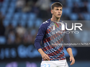 Tadeo Allende of RC Celta de Vigo looks on during the warm-up prior to the La Liga EA Sports match between RC Celta de Vigo and Getafe CF at...