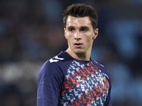 Anastasios Douvikas of RC Celta de Vigo looks on during the warm-up prior to the La Liga EA Sports match between RC Celta de Vigo and Getafe...