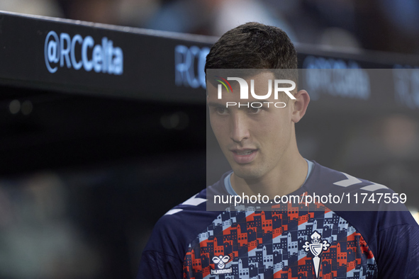 Carlos Dominguez of RC Celta de Vigo looks on prior to the La Liga EA Sports match between RC Celta de Vigo and Getafe CF at Estadio Abanca...