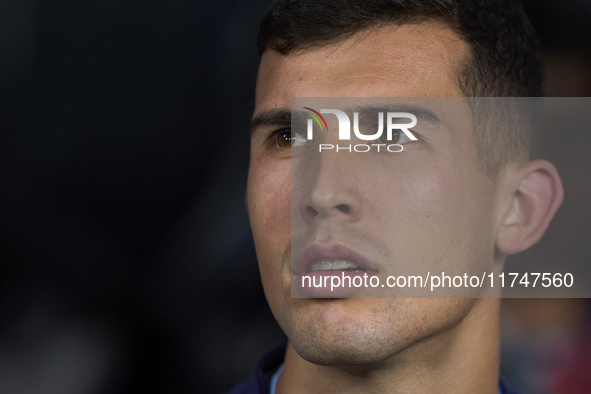 Carlos Dominguez of RC Celta de Vigo looks on prior to the La Liga EA Sports match between RC Celta de Vigo and Getafe CF at Estadio Abanca...