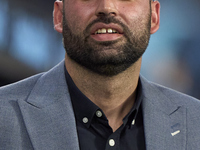 Claudio Giraldez, Head Coach of RC Celta de Vigo, looks on before the La Liga EA Sports match between RC Celta de Vigo and Getafe CF at Esta...