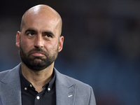 Claudio Giraldez, Head Coach of RC Celta de Vigo, looks on before the La Liga EA Sports match between RC Celta de Vigo and Getafe CF at Esta...