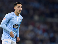 Hugo Sotelo of RC Celta de Vigo looks on during the La Liga EA Sports match between RC Celta de Vigo and Getafe CF at Estadio Abanca Balaido...