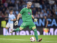 Vicente Guaita of RC Celta de Vigo is in action during the La Liga EA Sports match between RC Celta de Vigo and Getafe CF at Estadio Abanca...