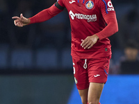 Luis Milla of Getafe CF is in action during the La Liga EA Sports match between RC Celta de Vigo and Getafe CF at Estadio Abanca Balaidos in...