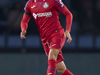 Luis Milla of Getafe CF is in action during the La Liga EA Sports match between RC Celta de Vigo and Getafe CF at Estadio Abanca Balaidos in...