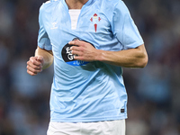 Carl Starfelt of RC Celta de Vigo looks on during the La Liga EA Sports match between RC Celta de Vigo and Getafe CF at Estadio Abanca Balai...