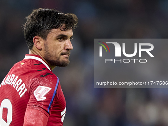 Mauro Arambarri of Getafe CF looks on during the La Liga EA Sports match between RC Celta de Vigo and Getafe CF at Estadio Abanca Balaidos i...