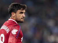 Mauro Arambarri of Getafe CF looks on during the La Liga EA Sports match between RC Celta de Vigo and Getafe CF at Estadio Abanca Balaidos i...